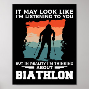 Poster On dirait que je vous écoute Biathlon Bia