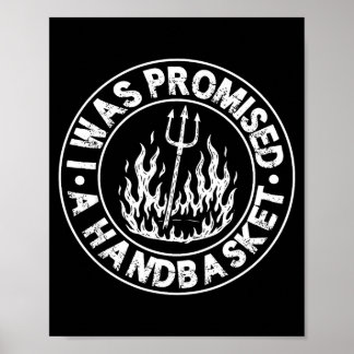 Poster On m'a promis une fourchette en détresse amusante 