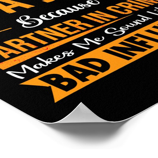 Poster On M'Appelle Papa Jack Parce Qu'On Est Partenaire  (Coin)