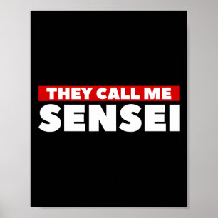 Poster On M'Appelle Sensei Martial Arts Karate