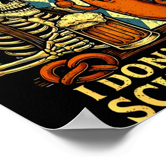 Poster On My Wurst Behavior Funny Skeleton And Dog (Coin)