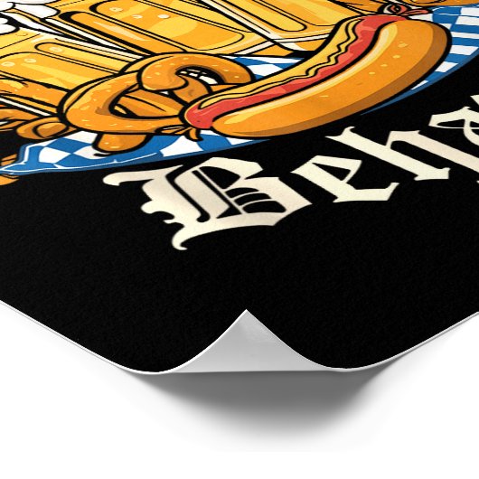 Poster On My Wurst Behavior Retro Groovy Beer  (Coin)