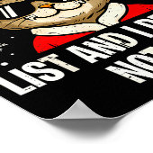 Poster On Naughty List And I Regret Nothing Funny Cat Chr (Coin)