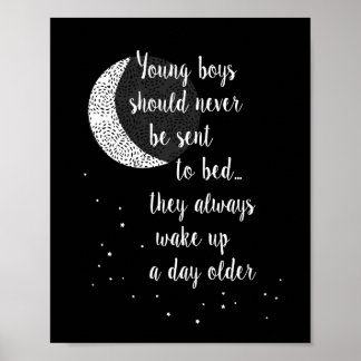 Poster On Ne Devrait Jamais Envoyer De Jeunes Garçons... 