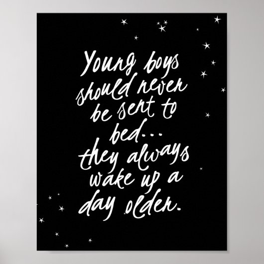 Poster On Ne Devrait Jamais Envoyer De Jeunes Garçons... (Devant)