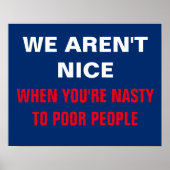 Poster On n'est pas sympa quand on n'est pas bon pour la  (Devant)