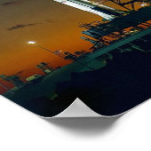 Poster ON ON THE MOON APOLLO 4 Saturn V rocket Used for (Coin)