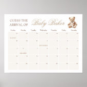 Poster On peut attendre avant de deviner l'arrivée du jeu (Devant)