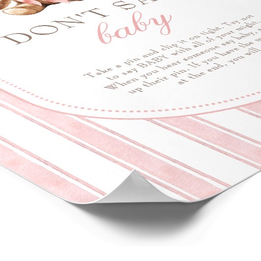 Poster On peut attendre avant de dire "Baby Game Sign" (Coin)