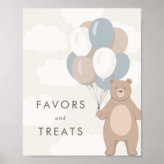 Poster On Peut Attendre | Baby shower Faveurs et traiteme (Devant)