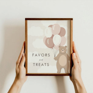 Poster On Peut Attendre Baby shower Faveurs et traiteme