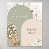 Poster On peut attendre des aliments verts pour le Baby s (Devant)