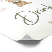 Poster On Peut Attendre Des Boissons De Boho Vertes (Coin)