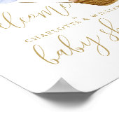 Poster On peut attendre l'Affiche de bienvenue Baby showe (Coin)