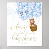 Poster On peut attendre l'Affiche de bienvenue Baby showe (Devant)