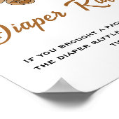 Poster On Peut Attendre Le Baby shower De Déchets Signe R (Coin)