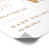 Poster On peut attendre le Baby shower des ballons d'ours (Coin)