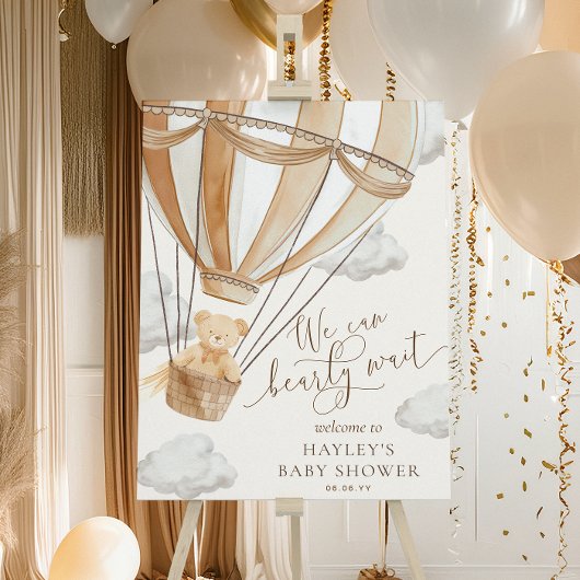 Poster On Peut Attendre Tan Baby shower