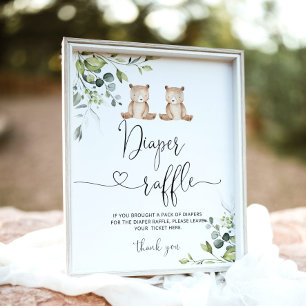 Poster On peut attendre twins diaper tomle