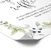 Poster On peut attendre verdure diaper signe de tombola (Coin)