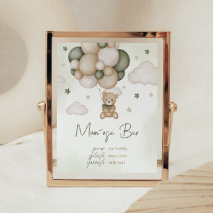 Poster On Peut Attendre Vert Boho Maman Osa Bar