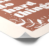 Poster On Peut Faire Des Choses Dures Boho Arch (Coin)