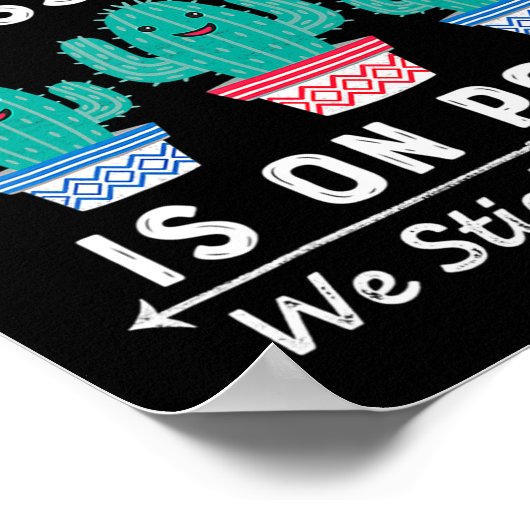 Poster On Point We Stick Together Fun Back to School Teac (Coin)