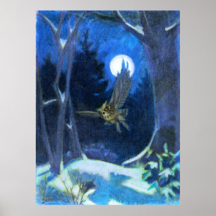 Poster On Silent Wings - Kulhanek Nature Art Print