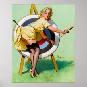 Poster On Target Pin Up