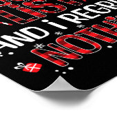 Poster On The Naughty List And I Regret Nothing Christmas (Coin)