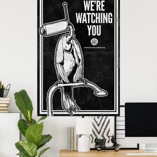 Poster On vous regarde (Bureau à domicile)