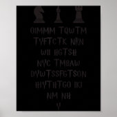 Poster Once I Make My Move Acronym Wizard Chess Funny Des (Devant)