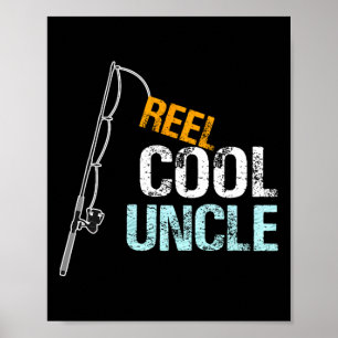 Poster Oncle Cool Reel Cadeau Oncle Graphique De Nièce Ou