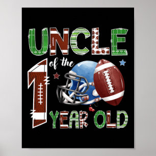 Poster Oncle du footballeur de 1 an 1ère année Down Bir
