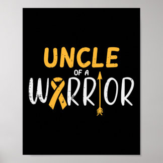 Poster Oncle D'Un Guerrier Académicien Du Ruban Cancer De