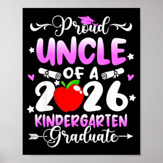 Poster Oncle fier du diplômé de la maternelle 2026