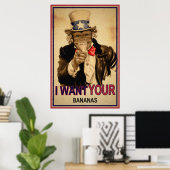 Poster Oncle Monkey (Bureau à domicile)