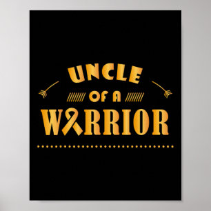 Poster Oncle of a Warrior Childhood Cancer Ribbon Award