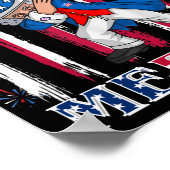 Poster Oncle patriotique Sam Dabbing 4 juillet (Coin)