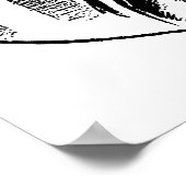 Poster Oncle patriotique vintage Sam et drapeau américain (Coin)