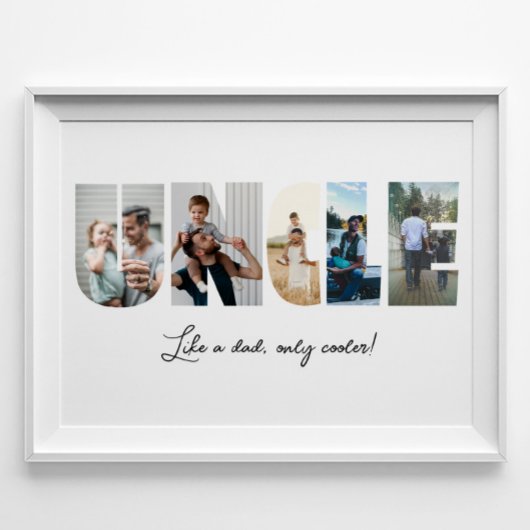 Poster Oncle Photo Collage 5 images Collage
