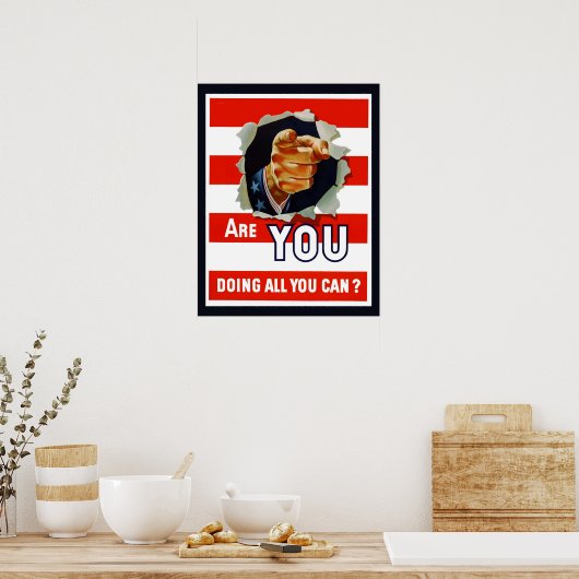 Poster Oncle Sam (Cuisine)