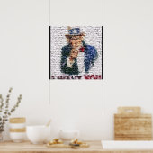 Poster Oncle Sam 2ÈME GUERRE MONDIALE Montage (Cuisine)