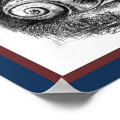 Poster Oncle Sam à cheval sur l'escargot du Congrès (Coin)