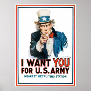 Poster Oncle Sam, Je Veux Que Tu