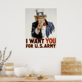 Poster Oncle Sam - Je Vous Veux (Cuisine)