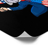 Poster Oncle Sam Tennis 4 juillet Patriotic Boys Girls (Coin)