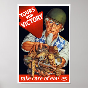 Poster Oncle Sam — Votre Victoire — 2ÈME GUERRE MONDIALE