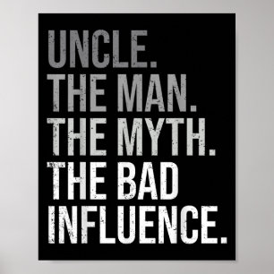 Poster Oncle The Man The Myth The Legend Fun Best Funny U