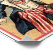 Poster Oncle vintage Sam (Coin)